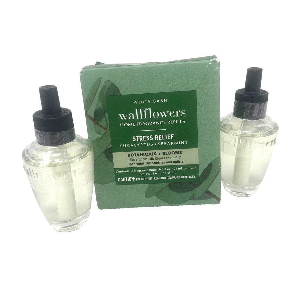 Bath & Body Works Eucalyptus Spearmint 2 Pack Wallflowers Fragrance Refills